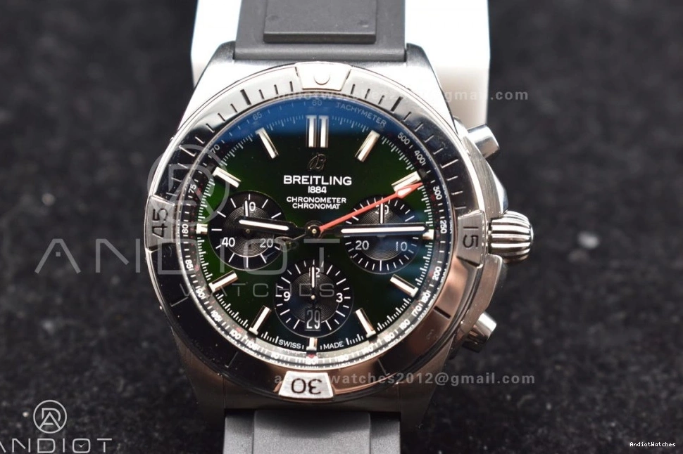 B01 A Chrono BLS Navitimer LE Version 1:1 SS Thermal L-Green Blk Best 430 43mm 0717